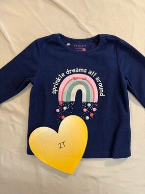 Primark - Kids Navy Sprinkle Dreams Long Sleeve fleece top